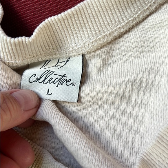 Beige CAMP Oat Collection Sweatshirt with Green Lettering Large - Picture 4 of 4